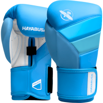 Боксерские перчатки Hayabusa T3 Neon Blue 16унц. голубой