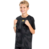 Детская тренировочная футболка Venum Razor Dry Tech Black/Gold 8лет черный