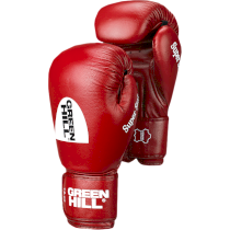 Боксерские перчатки Green Hill Super Star IBA красные 10унц. красный