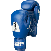Боксерские перчатки Green Hill Super Star IBA синие 10унц. синий