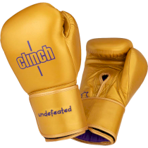 Боксёрские перчатки Clinch Undefeated золотые 16унц. 