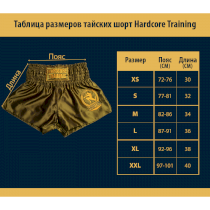 Тайские шорты Hardcore Training Base Blue m синий
