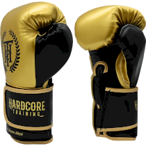 Боксерские перчатки Hardcore Training Revolution Gold/Black PU 10унц. золотой