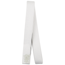 Белый детский пояс для кимоно Hardcore Training Helmet White Label m0 