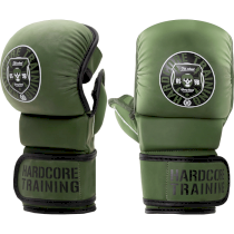Гибридные перчатки Hardcore Training Skull Green/Black l/xl зеленый