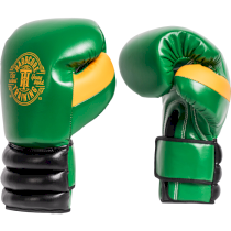 Боксерские перчатки Hardcore Training GRT1 Boxing Gloves Green/Black/Yellow 12унц. зеленый