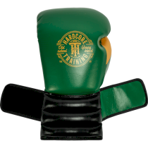 Боксерские перчатки Hardcore Training GRT1 Boxing Gloves Green/Black/Yellow 12унц. зеленый