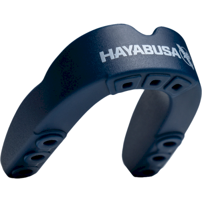 Боксерская капа Hayabusa Combat Mouth Guard Blue/Yellow - фото 1
