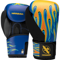 Детские боксерские перчатки Hayabusa S4 Flames 6унц. синий