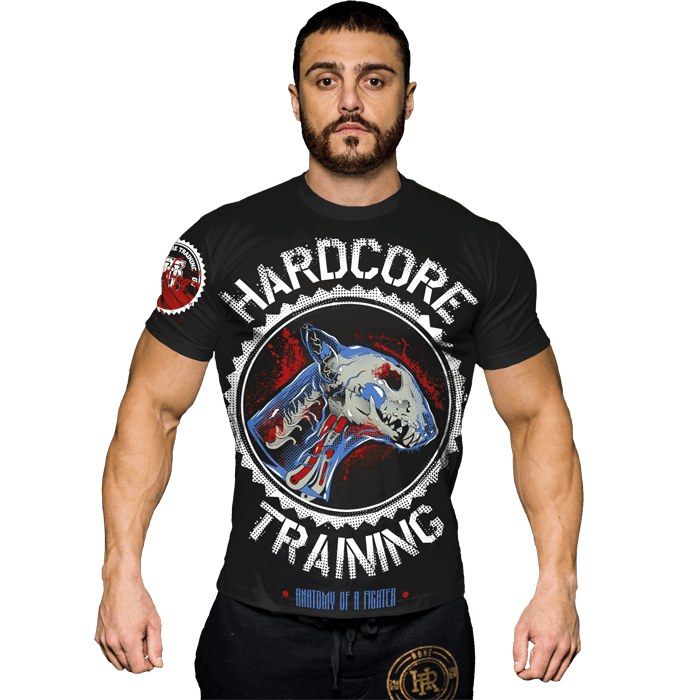 Футболки бойцов хардкора. Рашгард hardcore Training Anatomy of a Fighter l. Спонсорские майки у бойцов. Футболка клуб боец.