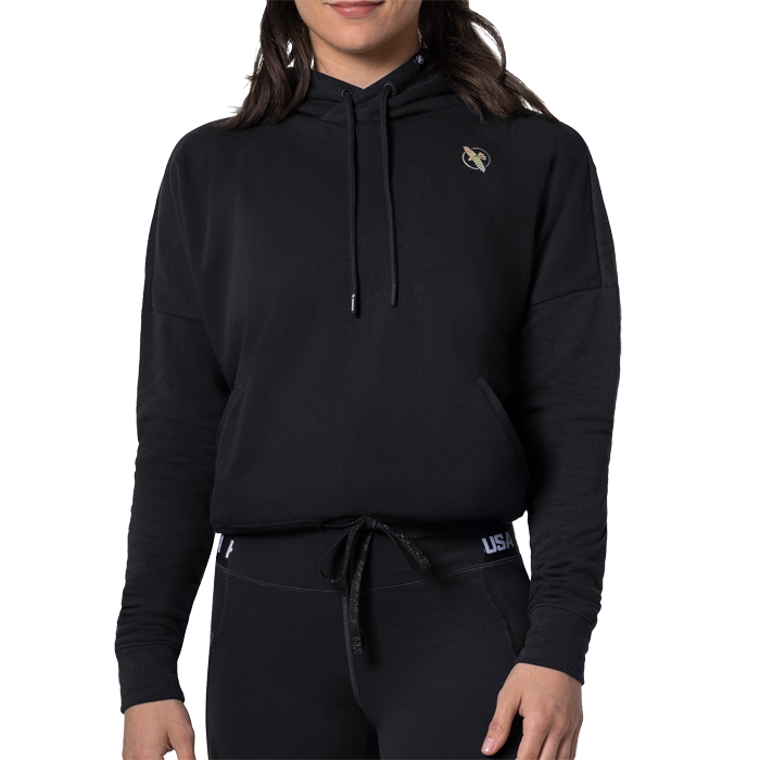 Hayabusa Women s Cozy Fleece Cropped Hoodie Black m