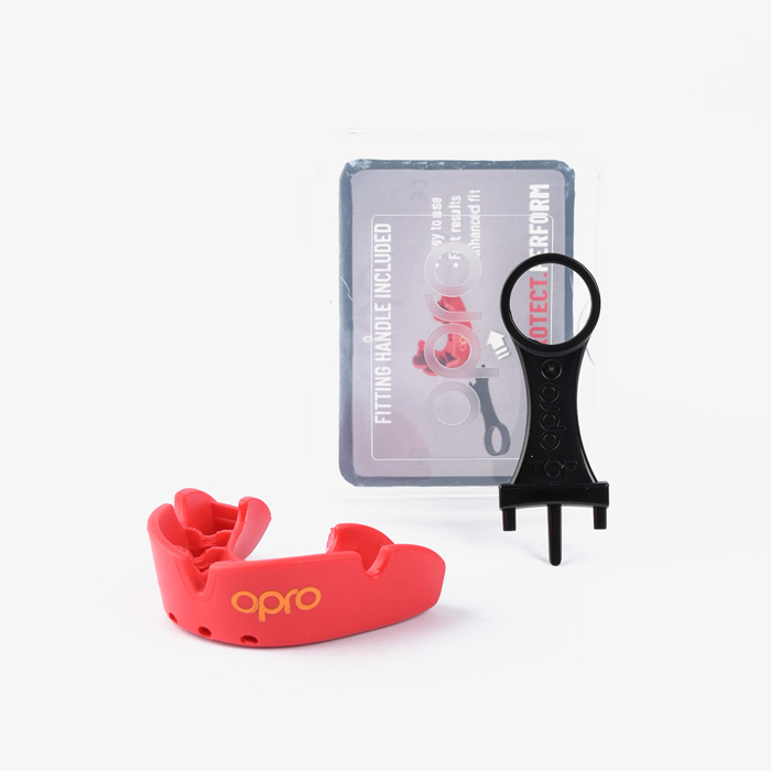 Детская боксерская капа Opro Bronze Level Red - фото 4