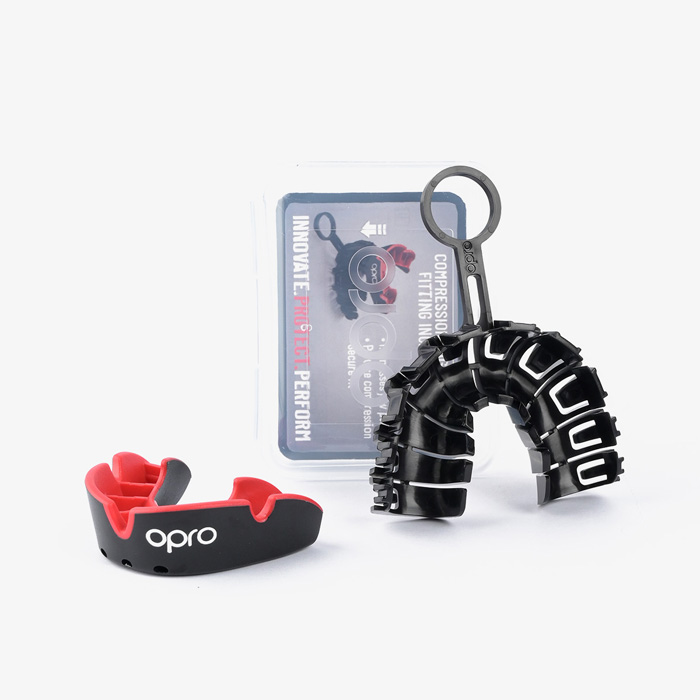 Детская боксерская капа Opro Silver Level Black - фото 4