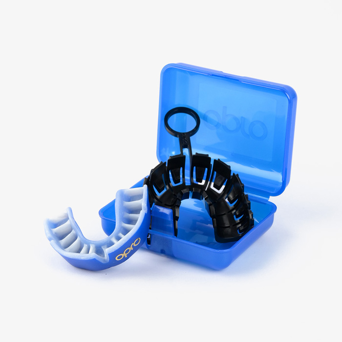 Детская боксерская капа Opro Gold Level Blue - фото 3