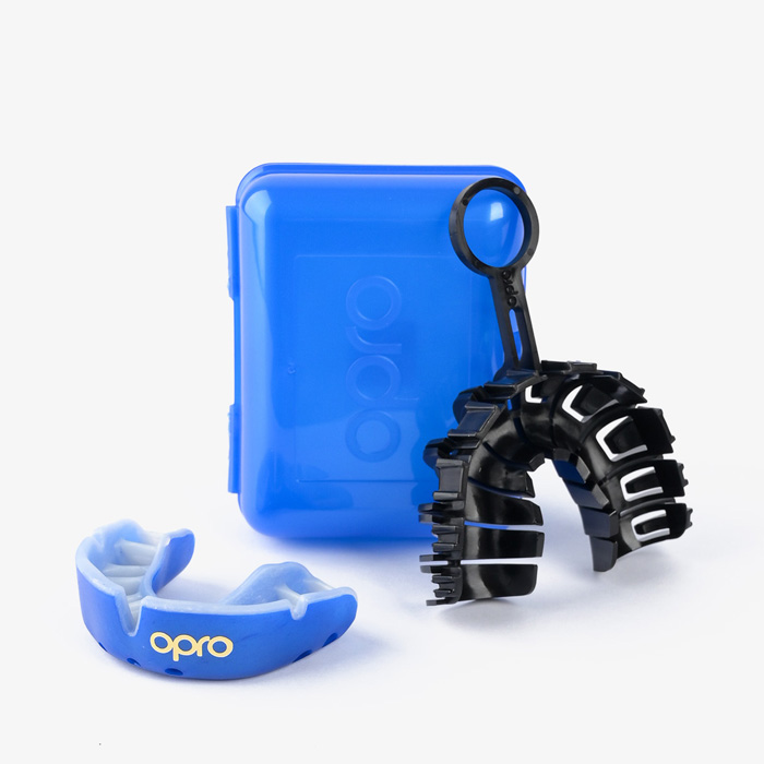 Детская боксерская капа Opro Gold Level Blue - фото 4