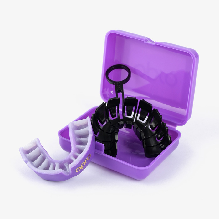 Детская боксерская капа Opro Gold Level Purple - фото 3