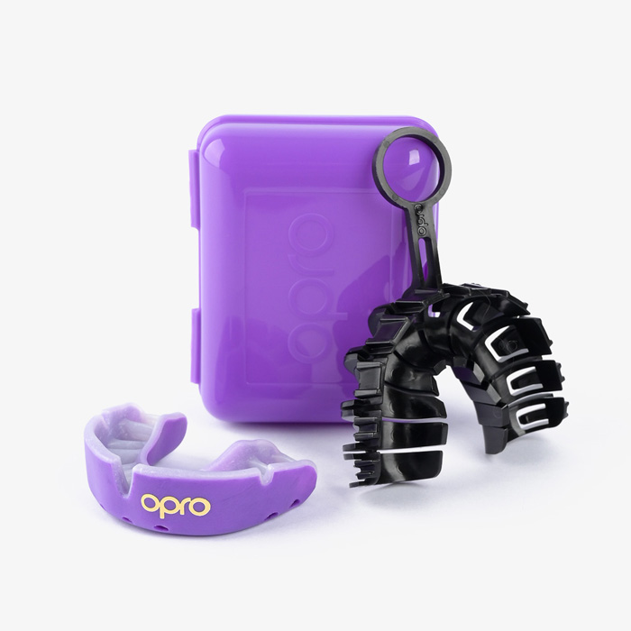 Детская боксерская капа Opro Gold Level Purple - фото 4