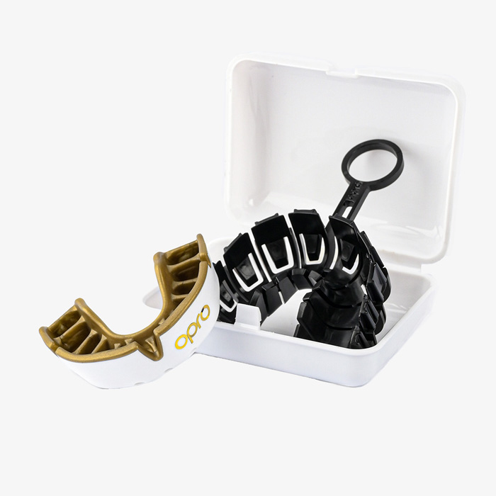 Детская боксерская капа Opro Gold Level White - фото 3