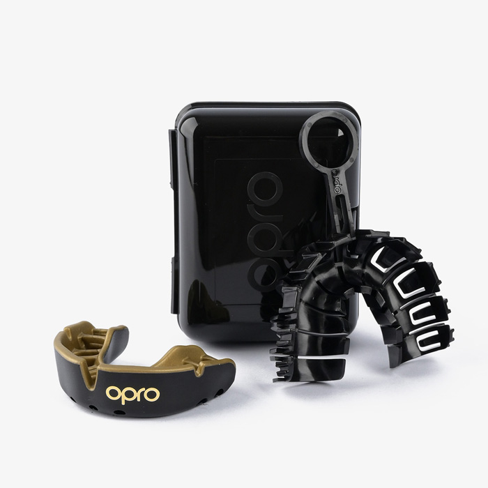 Детская боксерская капа Opro Gold Level Black - фото 4