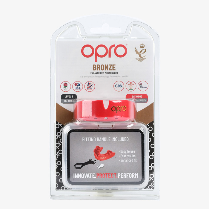 Боксерская капа Opro Bronze Level Red - фото 1