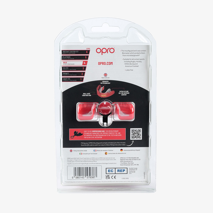 Боксерская капа для брекетов Opro Gold Red - фото 2