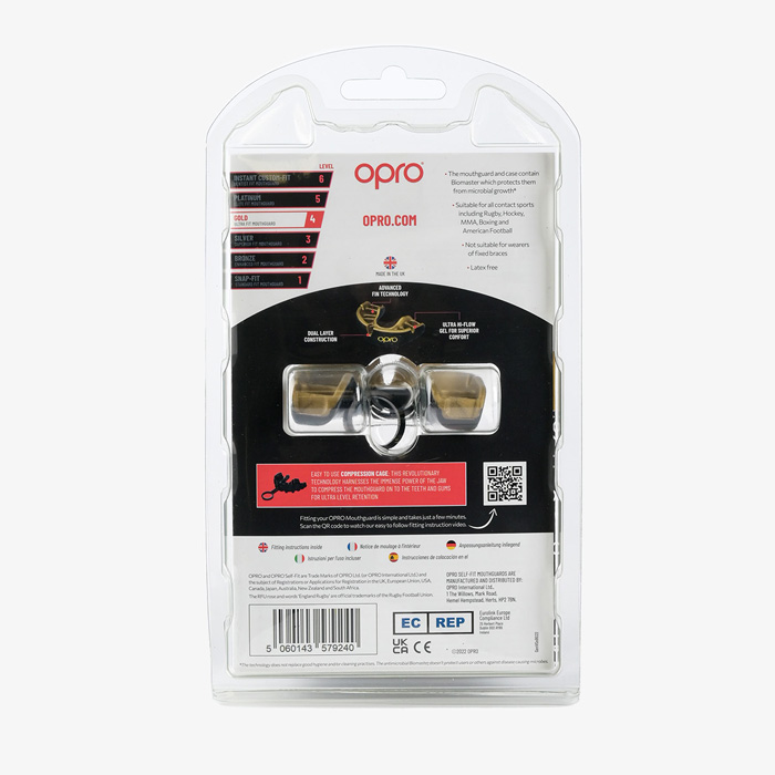 Боксерская капа Opro Gold Level Black - фото 2