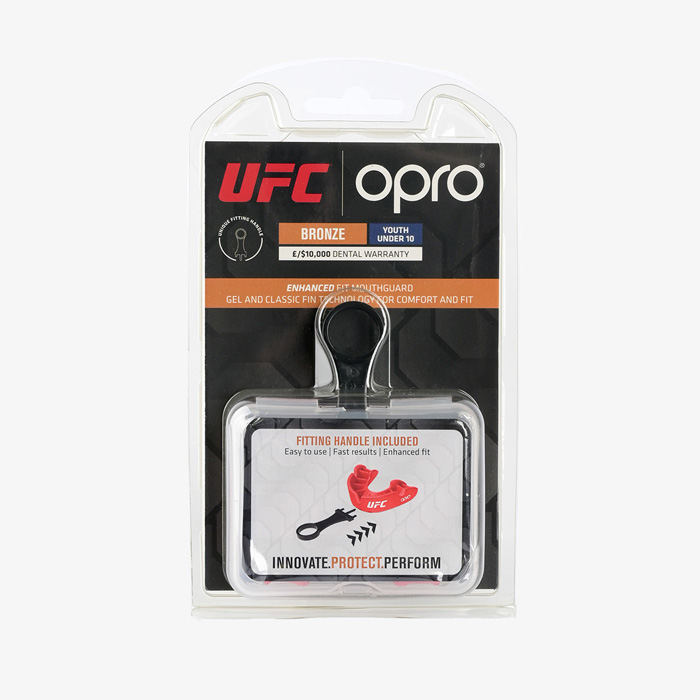 Детская боксерская капа Opro Bronze Level UFC Red - фото 1