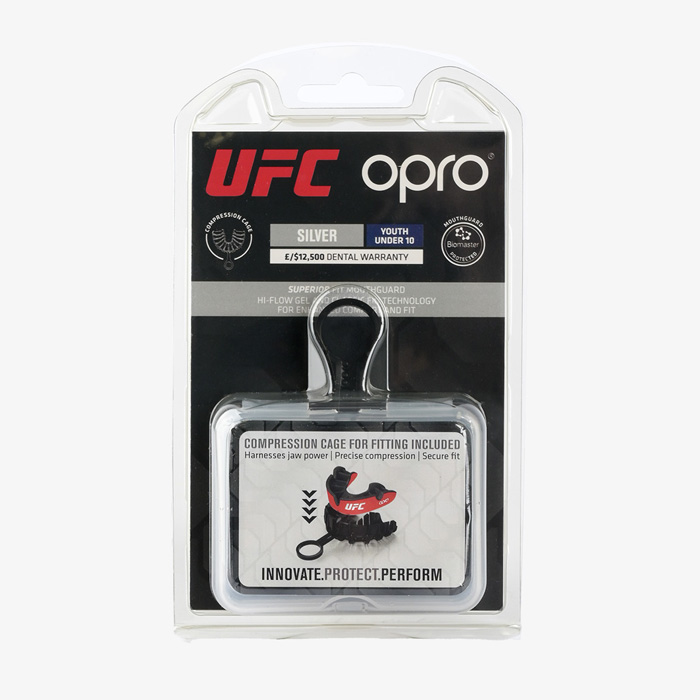 Детская боксерская капа Opro Silver Level UFC Red - фото 1