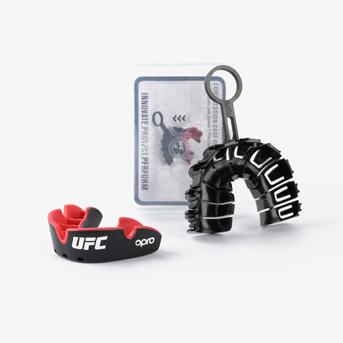 Детская боксерская капа Opro Silver Level UFC Black - фото 4