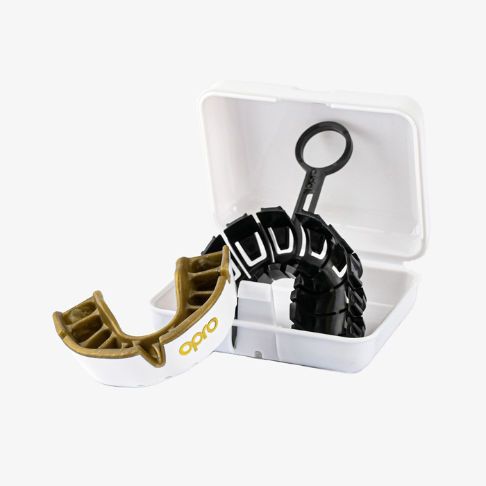 Боксерская капа Opro Gold Level White - фото 3