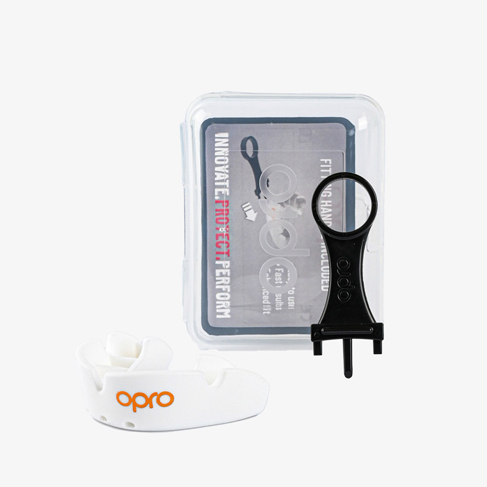 Детская боксерская капа Opro Bronze Level White - фото 3