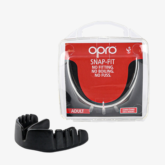 Боксерская капа Opro Snap-Fit Black - фото 3