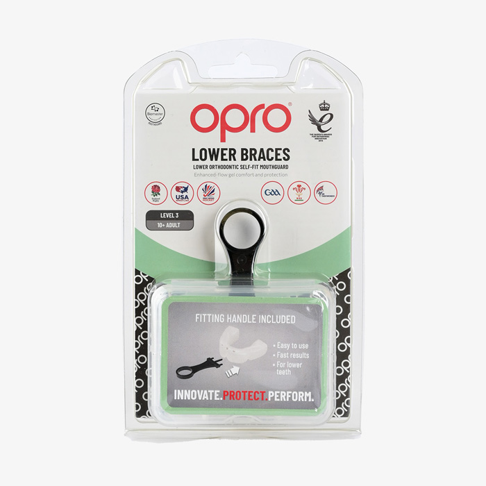 Боксерская капа на нижнюю челюсть с брекетами Opro Lower Braces - фото 1
