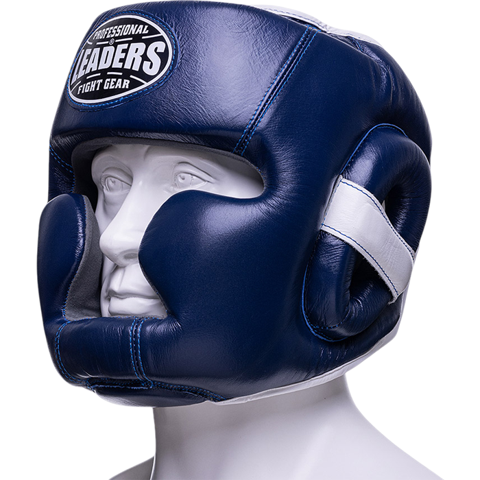 Боксерский шлем Leaders LS3SHGFF BL/WH - фото 1