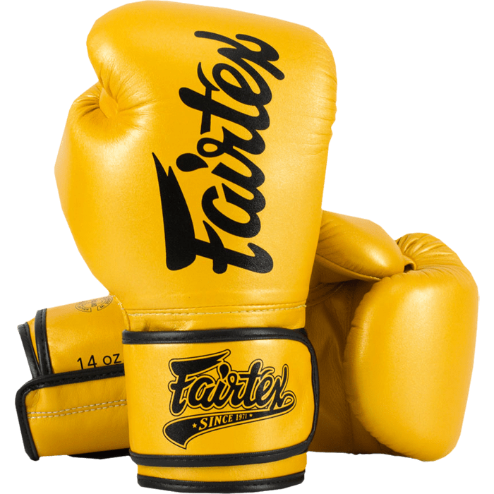 Боксерские перчатки Fairtex BGV18 Super Sparring Gold - фото 1