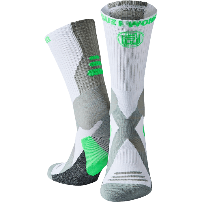 Носки Suzi Wong X-Sole Boxing Socks White/Neon Green - фото 1