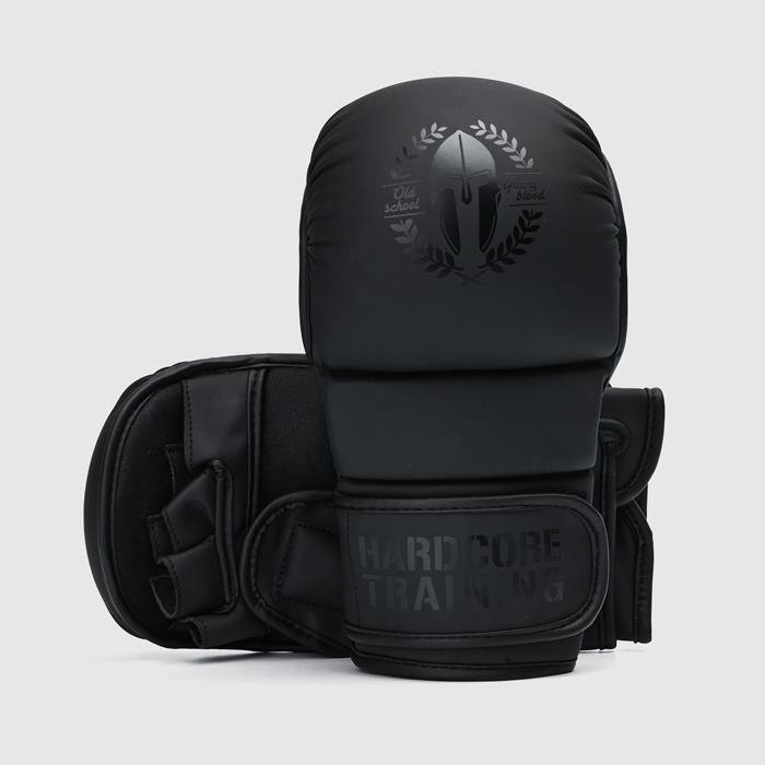 Гибридные перчатки Hardcore Training Helmet Black/Black - фото 1