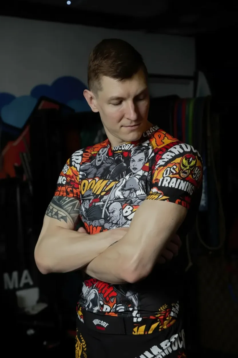 Спортсмен в рашгарде