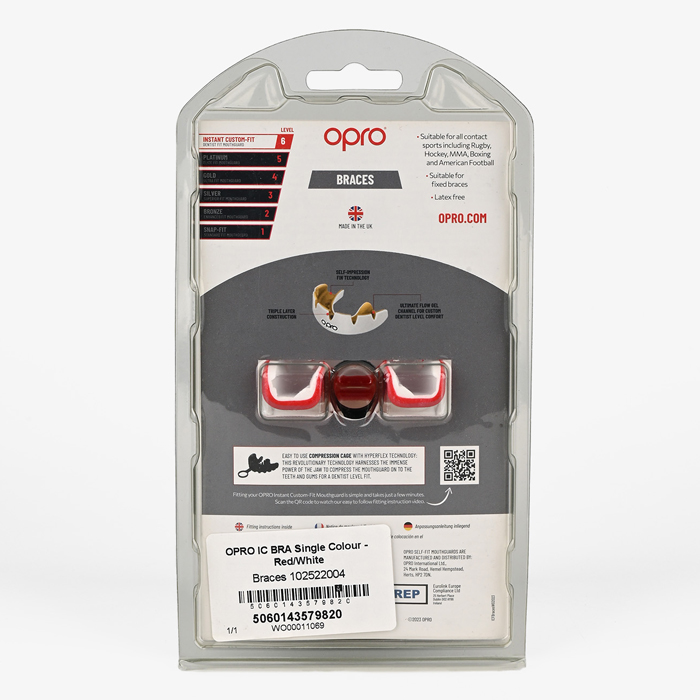 Боксерская капа для брекетов Opro Instant Custom-Fit Red - фото 1