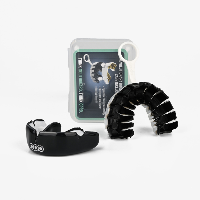 Боксерская капа Opro Instant Custom-Fit Black - фото 7