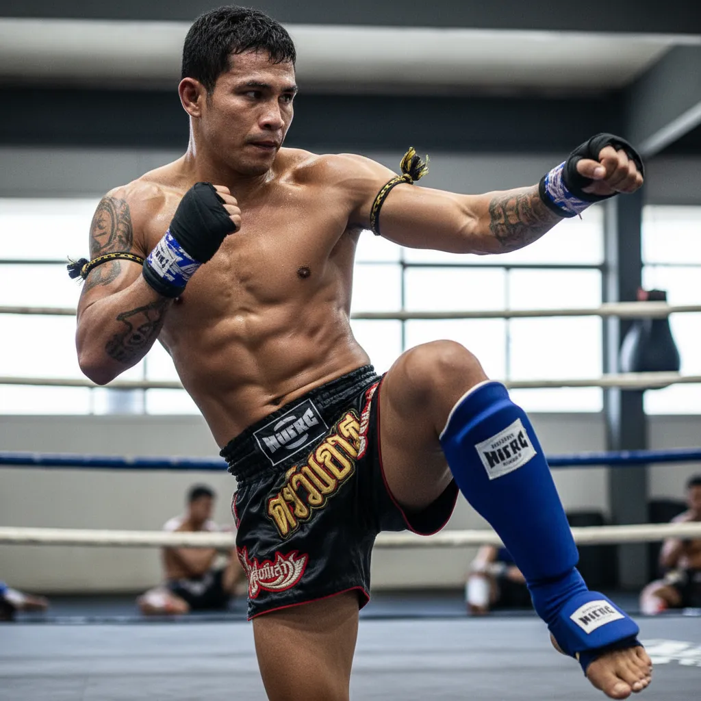 Боксер в экипировке