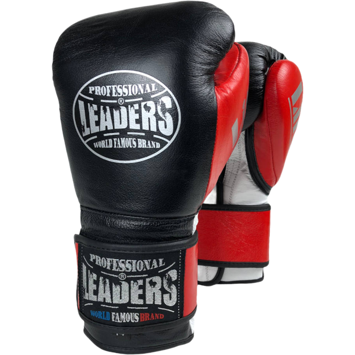 Перчатки боксерские LEADERS LITE Series BK/RD - фото 1