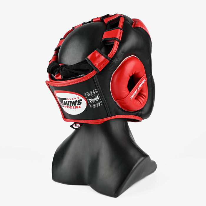 Боксерский шлем Twins Special HGL3-2T Black/Red - фото 4