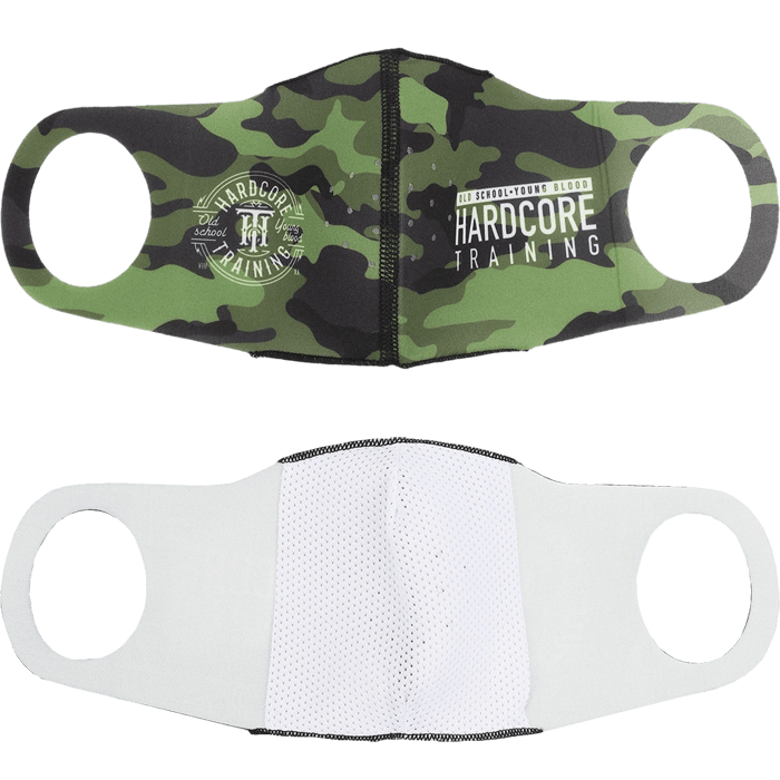 Защитная неопреновая маска Hardcore Training Green Camo - фото 2