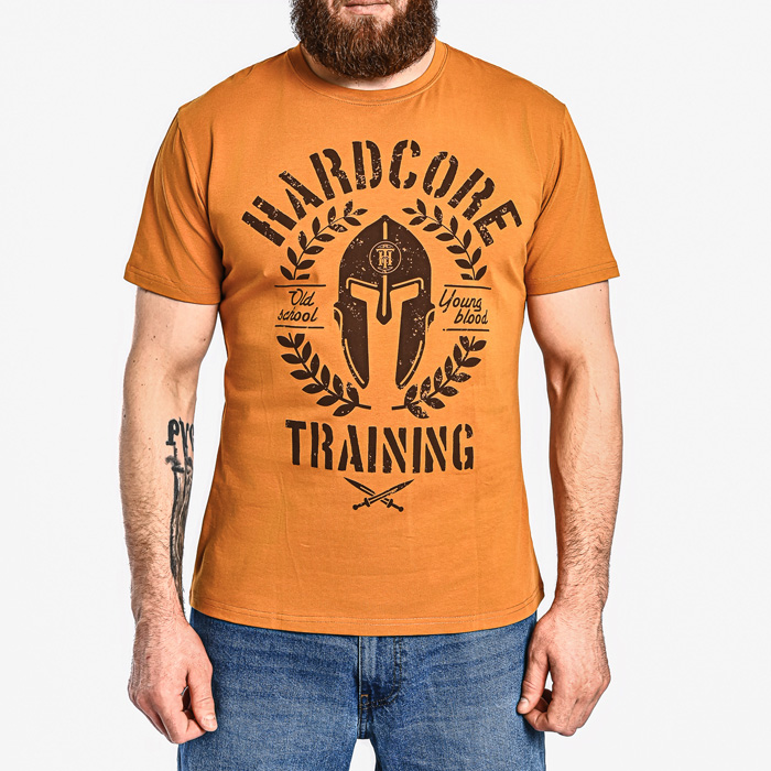 Футболка Hardcore Training Helmet Mustard - фото 1