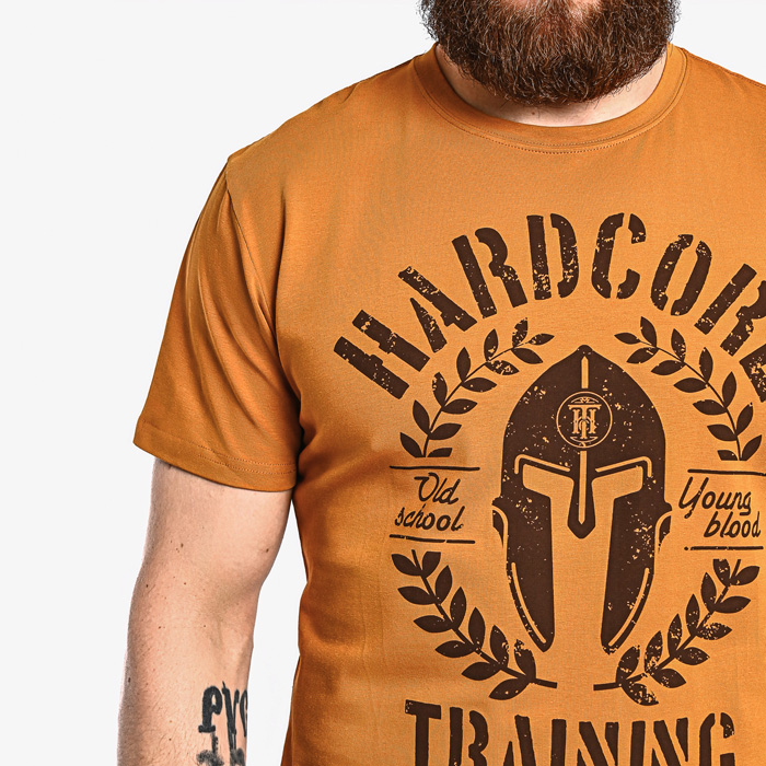 Футболка Hardcore Training Helmet Mustard - фото 3