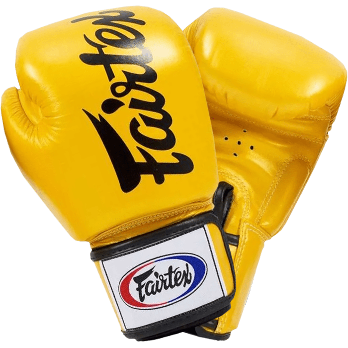 Боксерские перчатки Fairtex BGV19 Tight Fit Deluxe Yellow - фото 2