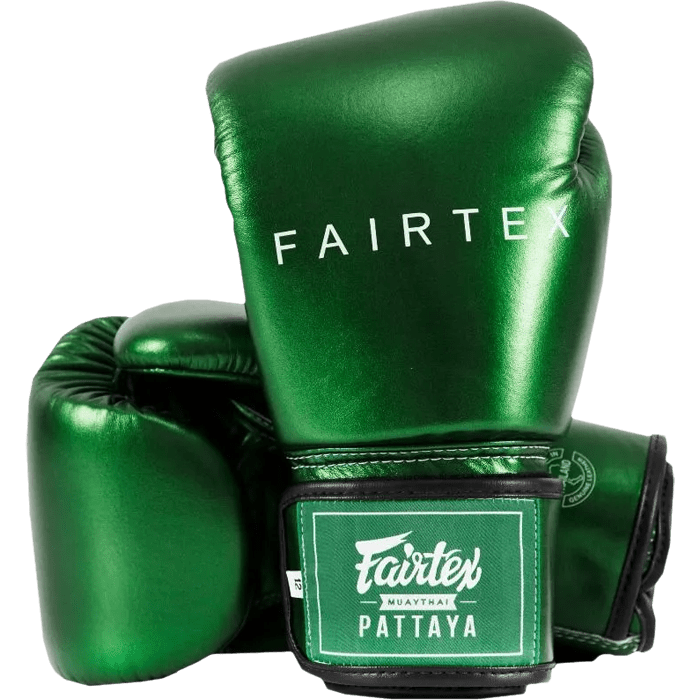 Боксерские перчатки Fairtex BGV22 Metallic Green - фото 1