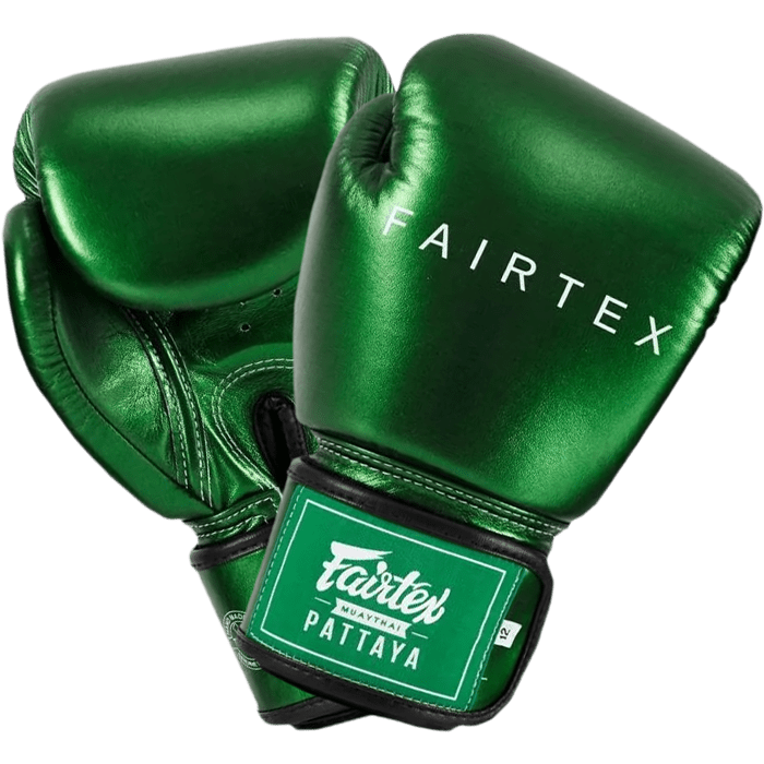 Боксерские перчатки Fairtex BGV22 Metallic Green - фото 2
