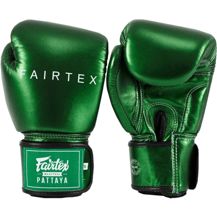 Боксерские перчатки Fairtex BGV22 Metallic Green - фото 3